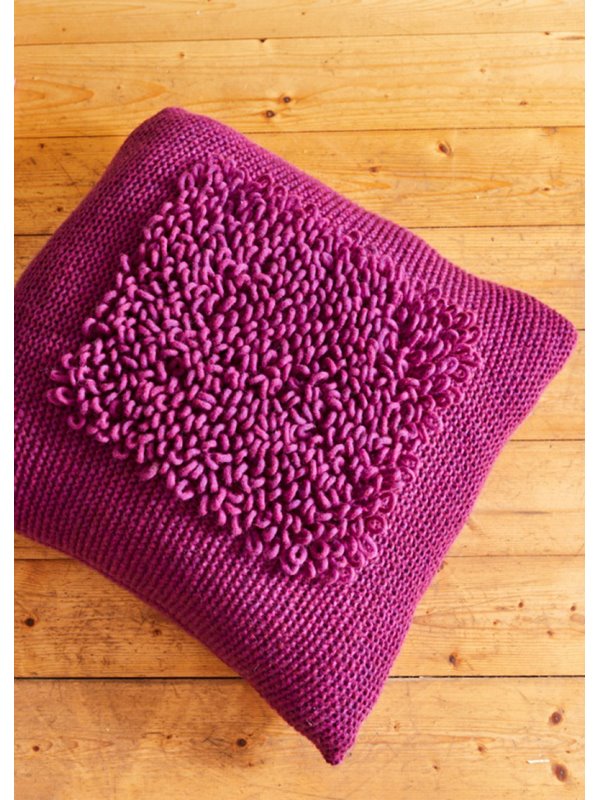 Lana Grossa GULVPUDE-BETRÆK Landlust Winterwolle - Strikkeopskrift (NO)