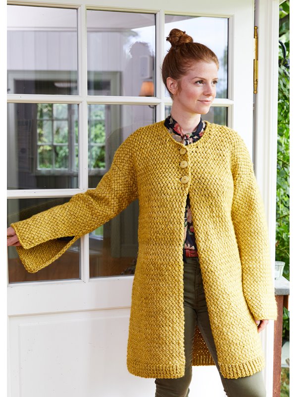 Lana Grossa JAKKE (DAME) Landlust Winterwolle - Strikkeopskrift (NO)