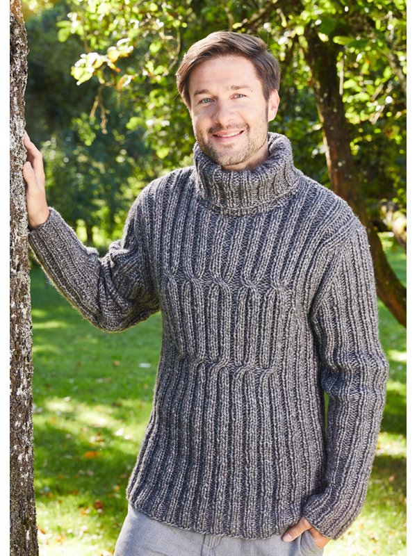 Lana Grossa PULLOVER Landlust Winterwolle - Strikkeopskrift (NO)