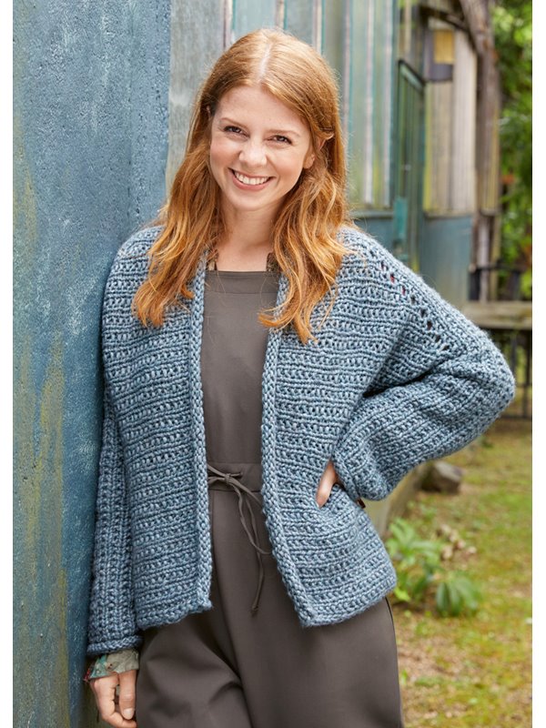 Lana Grossa CARDIGAN Landlust Winterwolle - Strikkeopskrift (SE)