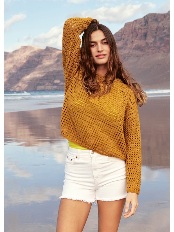 Lana Grossa HOODIE Cotton Wool - Strikkeopskrift (SE)