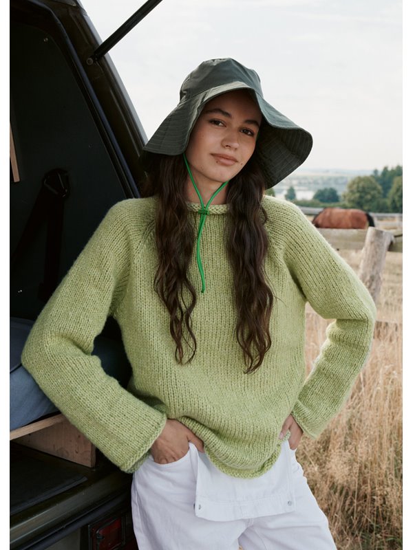 Lana Grossa PULLOVER Lovely Cotton (lala Berlin) - Strikkeopskrift (SE)