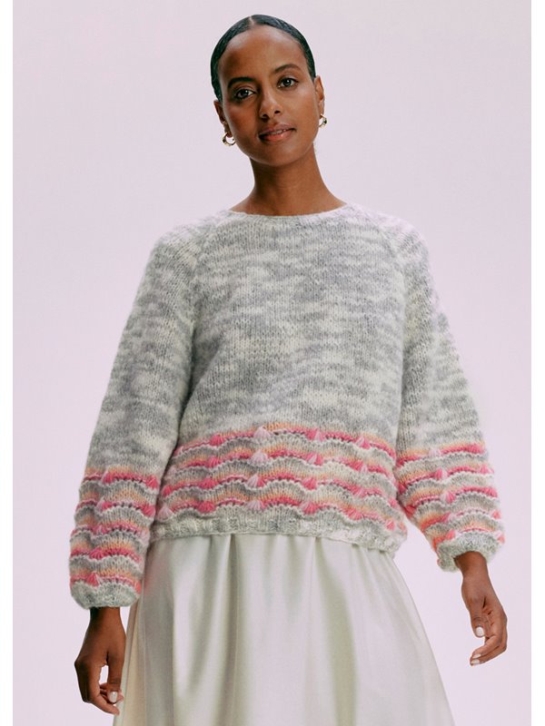 Lana Grossa RAGLAN-PULLOVER Lala Berlin Smoothy - Strikkeopskrift (NO)