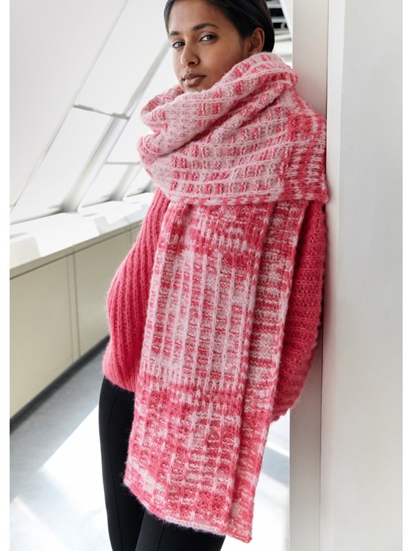 Lana Grossa XXL-SJAL Lala Berlin Smoothy & Alpaca Air - Strikkeopskrift (SE)