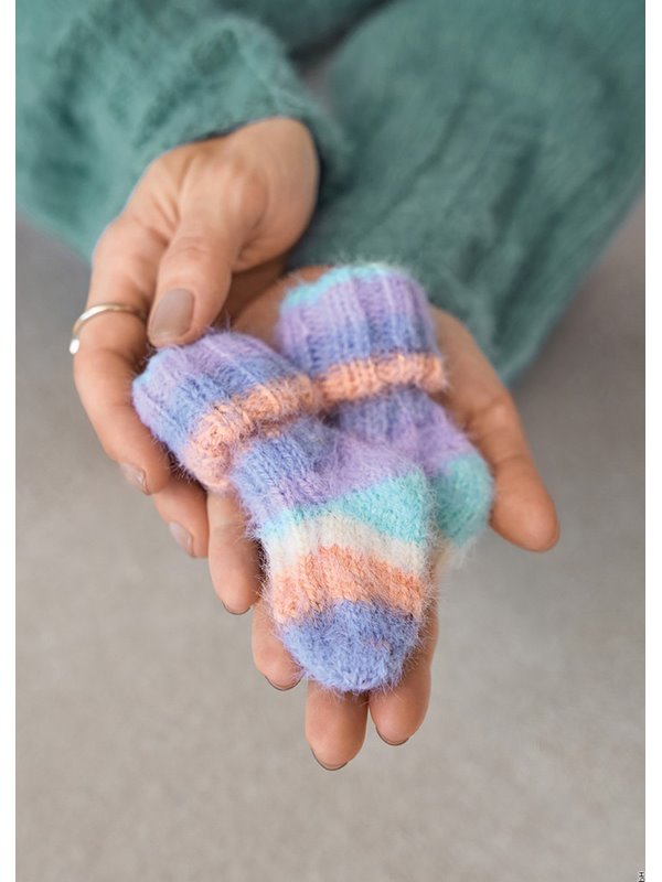 Lana Grossa BABYSOKKER Cosy Socks Multi Stripes