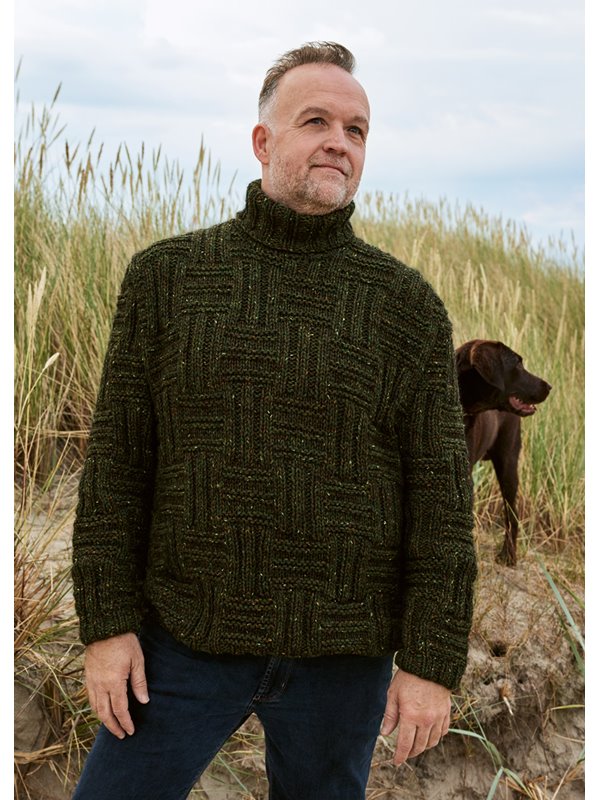 Lana Grossa PULLOVER Landlust Soft Tweed 90 & Puno Due - Strikkeopskrift (SE)