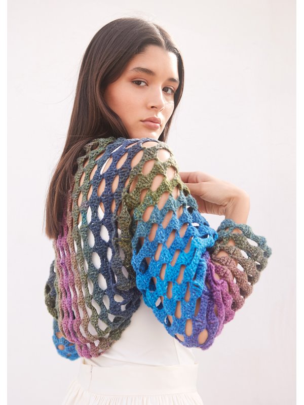 Lana Grossa HÆKLET BOLERO Cotonella - Hækleopskrift (SE)