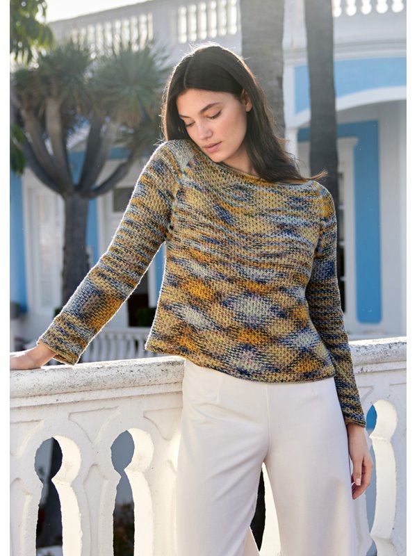 Lana Grossa PULLOVER Pima Fine hand-dyed