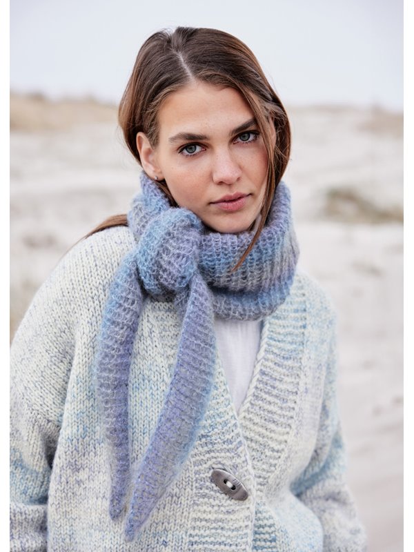 Lana Grossa TREKANTTØRKLÆDE Silkhair Print