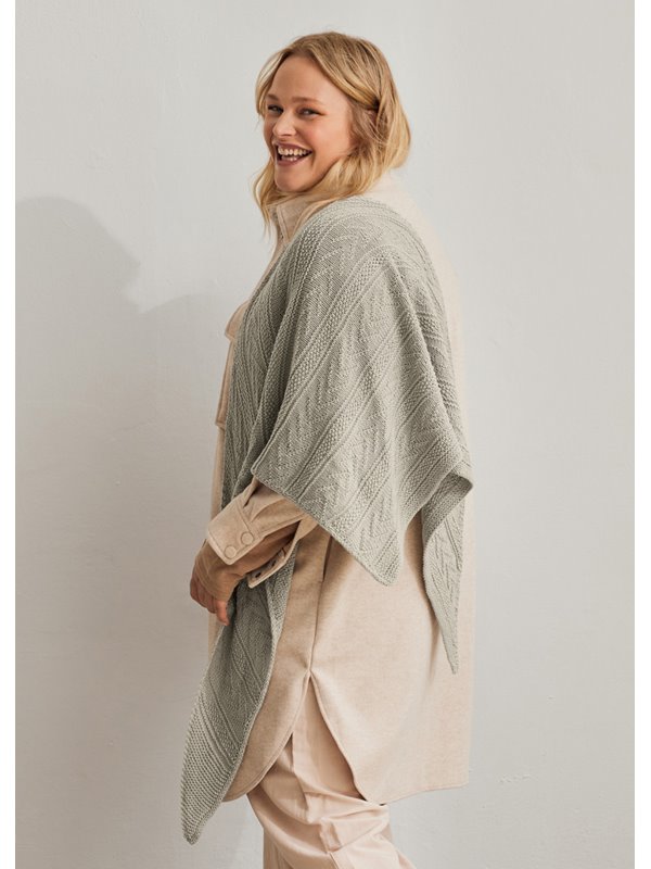 Lana Grossa TREKANTTØRKLÆDE Cool Wool Seta