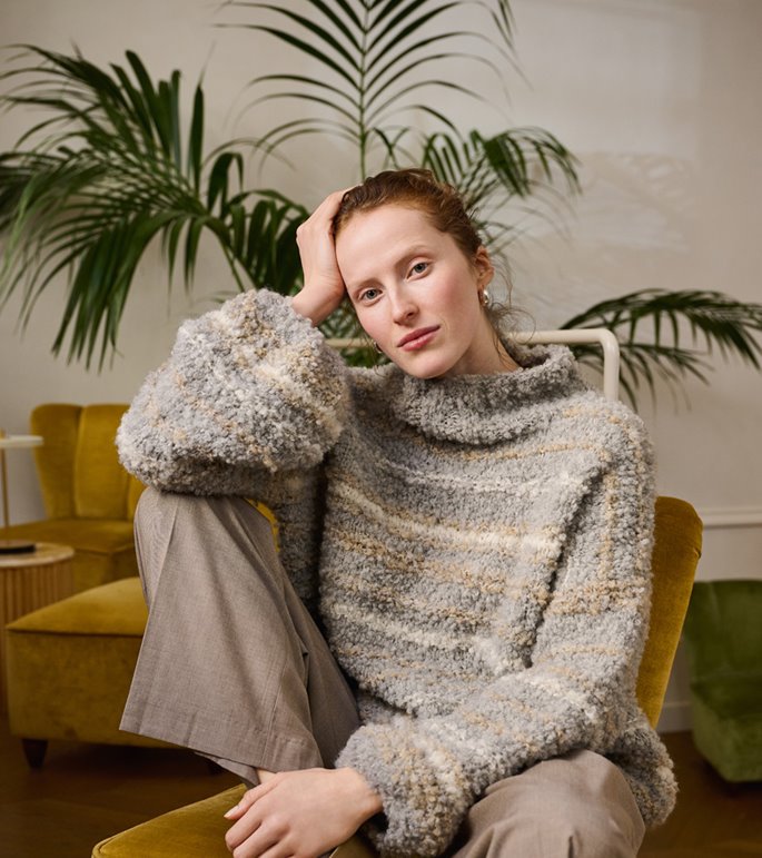 Lana Grossa STRIBET SWEATER Orsetto