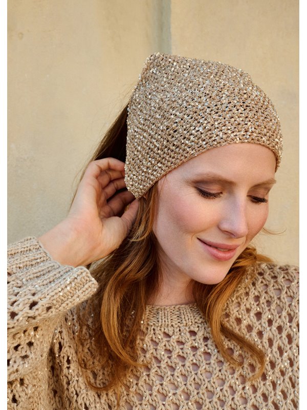 Lana Grossa PAILLET-HOVEDTØRKLÆDE Glamour