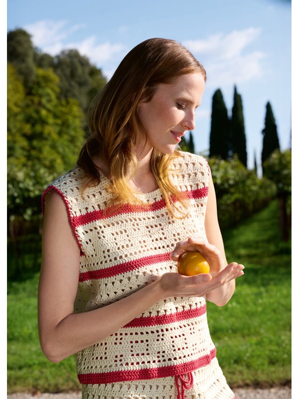 Lana Grossa HÆKLET TOP Promessa