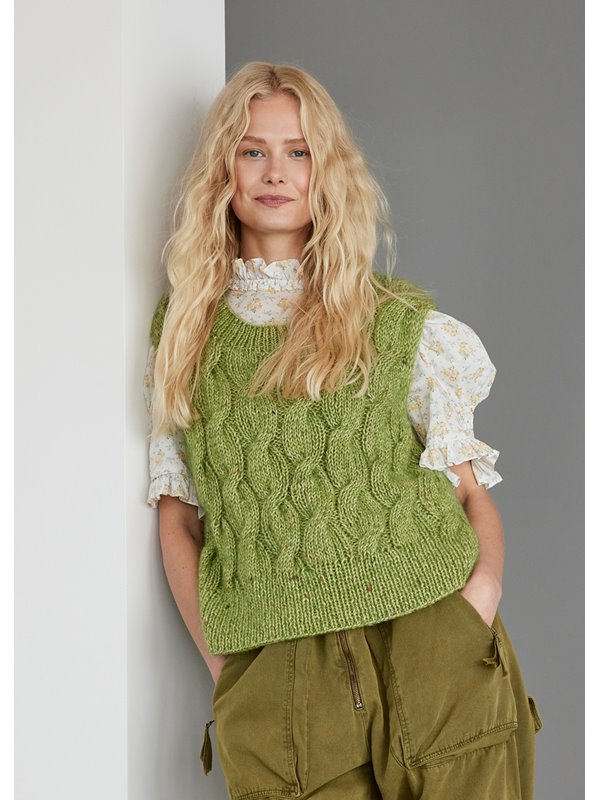 Lana Grossa SLIPOVER Natural Alpaca Pelo & Natural Superkid Tweed