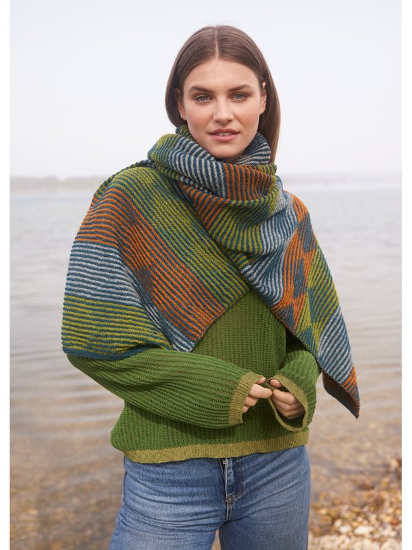 Lana Grossa SJAL Cashmere 16 Fine - Strikkeopskrift (SE)