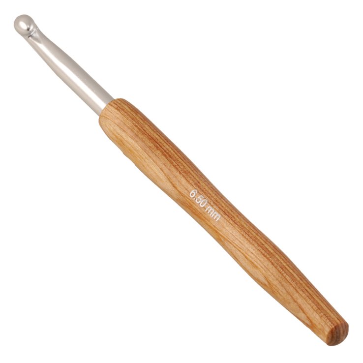 Lana Grossa Uld Hæklenål Aluminium Træskaft Design Træ Signal Str. 6,5