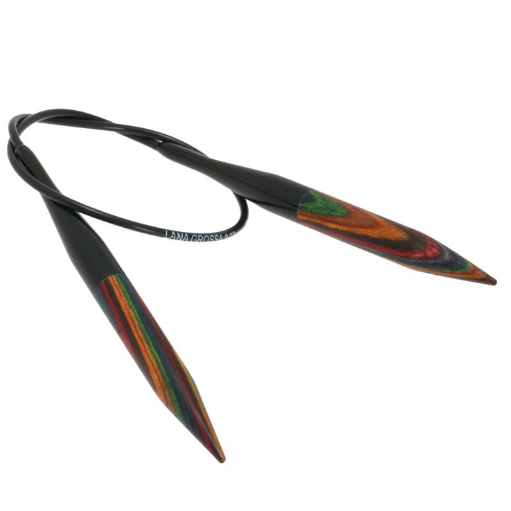 Lana Grossa Rundpind Design Træ Multicolor Str. 9,0/40cm