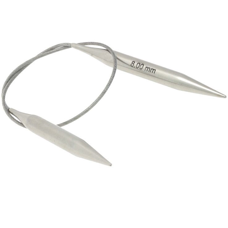 Lana Grossa Rundpind i rostfrit stål 8,0/40cm