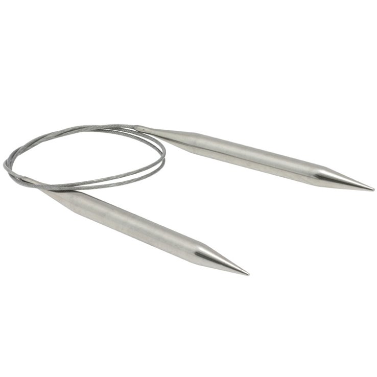 Lana Grossa Rundpind i rostfrit stål 10,0/80cm