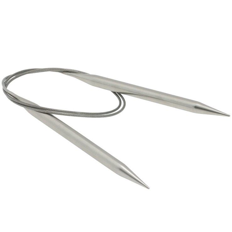 Lana Grossa Rundpind i rostfrit stål 8,0/80cm