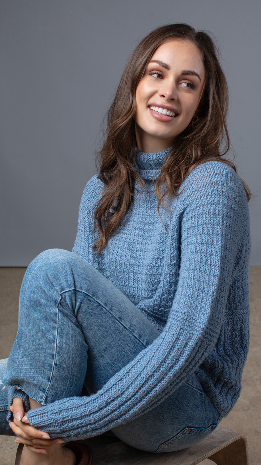 FILATI Studio TOPDOWN  PULLOVER Merino Uno