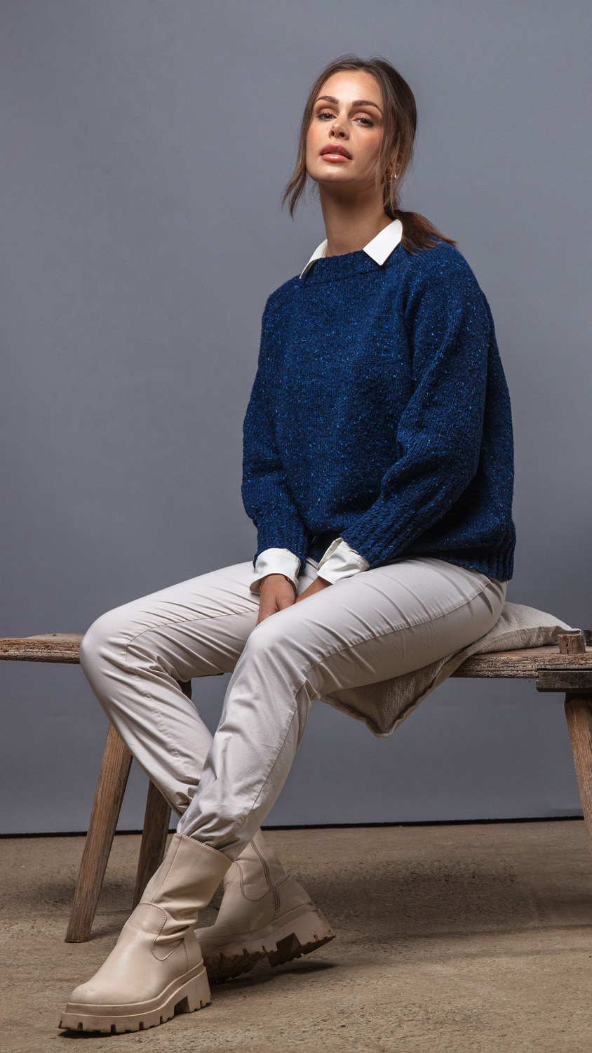 FILATI Studio TOPDOWN PULLOVER Landlust Soft Tweed 180